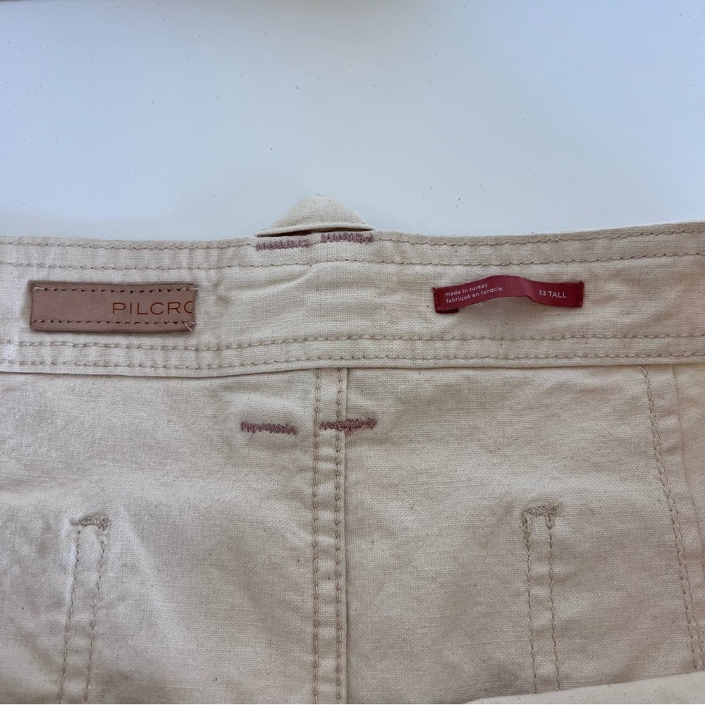 Pilcro Women’s The Carpenter Wide Leg Pants‎ Cream 33T - Picture 5 of 16